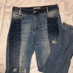 Free People two toned jeans size 27